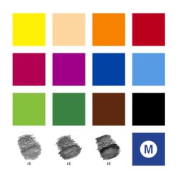 Staedtler Farveblyant til akvareltegning - st med 12 - 1 vandpensel - 1 viskelder og 1 spidser